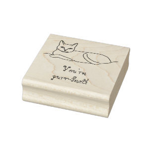 You're Purr-fect, Cat on Blanket, Rubber Stamps