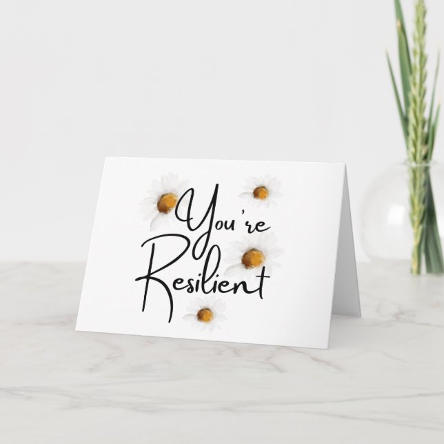 You're Resilient Folded Greeting Card (Front)