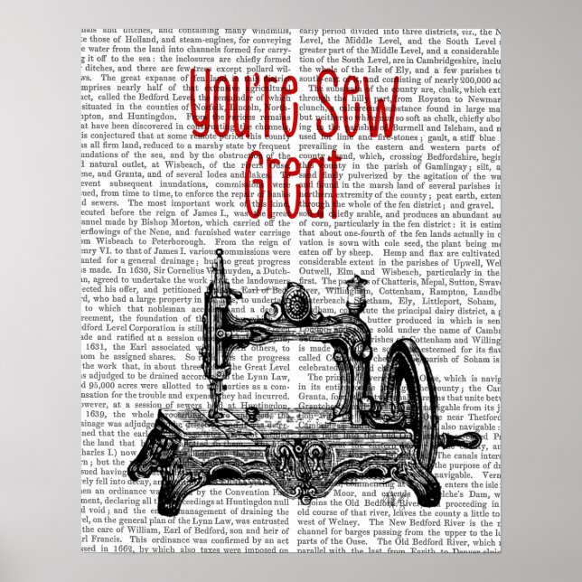 You're Sew Great Illustration Poster (Front)
