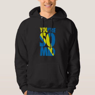 You're So Mid  Teen Gamer Slang Cool Graphic Hoodie