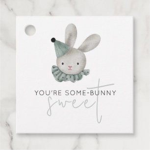 You're Some-Bunny Sweet Adorable Rustic Favour Tag