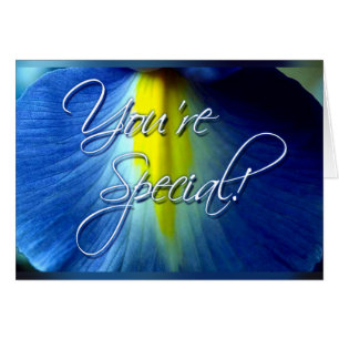 You're Special Card (blue orchid)