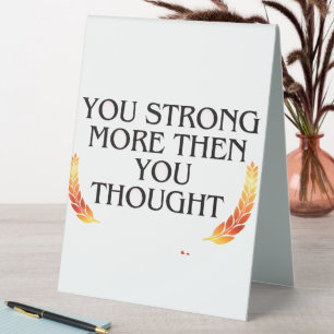You're Stronger Than You Think – Elegant Gold