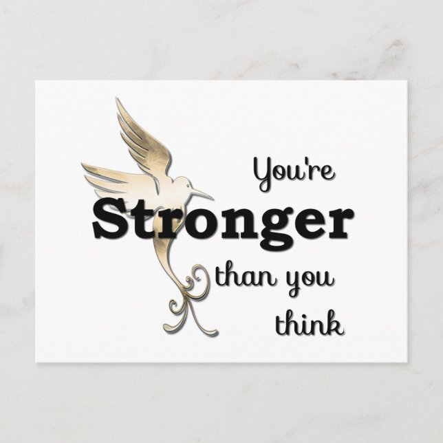 You're Stronger Than You Think Postcard (Front)