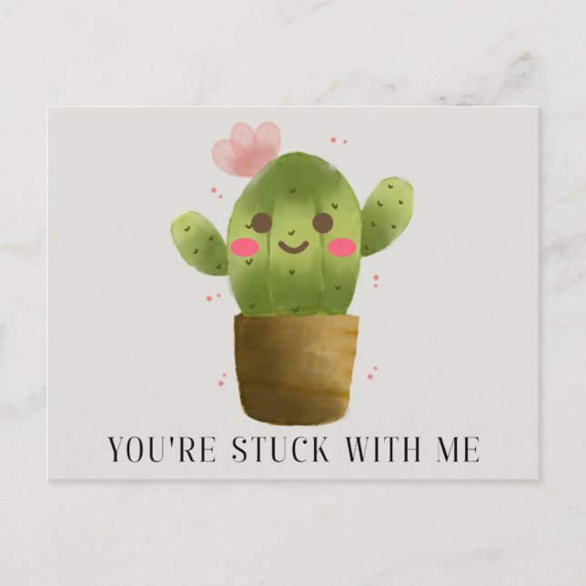 You're Stuck with Me Card (Front)