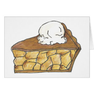 You're Sweet As Pie Apple Pie Slice Ice Cream Card