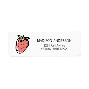 You're Sweet Strawberry Valentine Address Labels