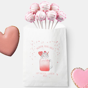 You're Sweet Valentine Love Crazy Milkshake Favour Bag