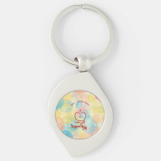 You're the Apple of My Pie  Key Ring (Front)