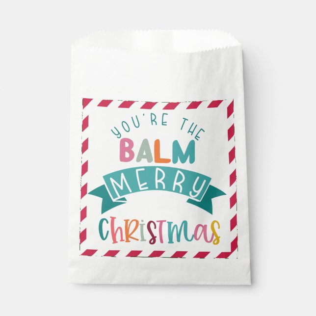 you're the balm merry Christmas gift Note Card Favour Bag (Front)
