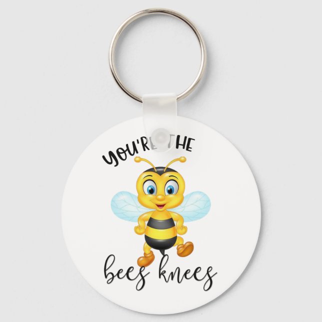 You're The Bees Knees | Valentine's Day Key Ring (Front)