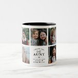 You're The Best Aunt/Other 7-Photo Collage Two-Tone Coffee Mug<br><div class="desc">Modern personalised mug for aunts,  featuring 7 photos with the text,  'You're the Best (Aunt/Aunty/Auntie/Other)' and the niece's or nephew's name/s. If you need any help customising this,  please contact me using the message button below and I'll be happy to help.</div>