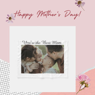 You're the Best Mum, Custom Photo Fleece Blanket