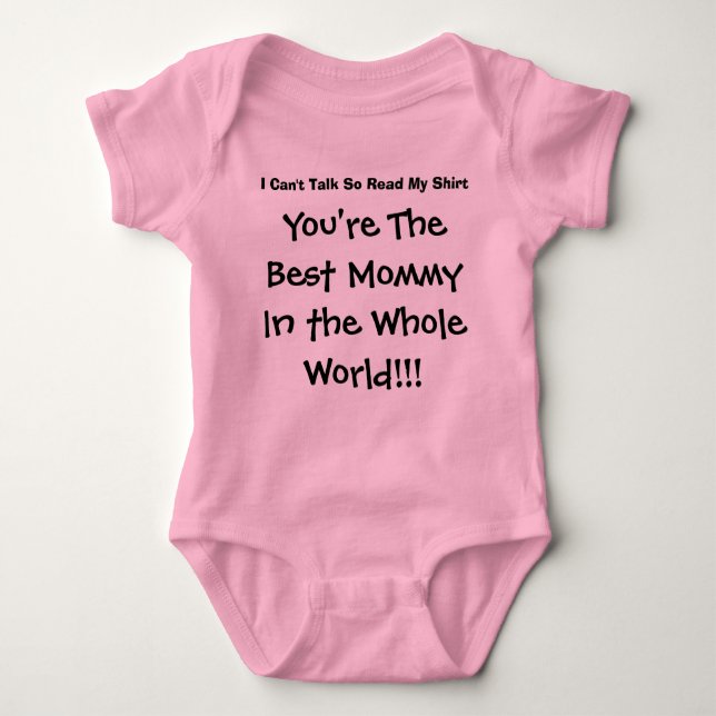 You're The Best Mummy In The Whole World Baby Bodysuit (Front)