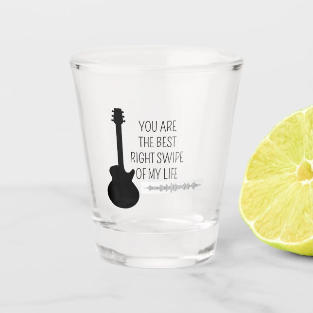 You're the best right swipe of my life Valentine's Shot Glass (Front)