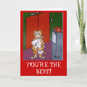 YOU'RE THE BEST! THANK YOU CARD