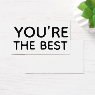 You're The Best Typography Gift Tag Insert