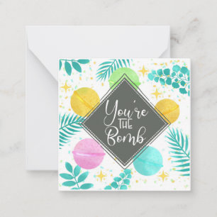 you're the bomb Christmas spa  Card