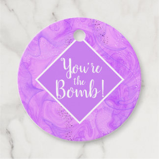 you're the bomb Christmas spa Note Card Favour Tags