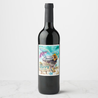 You're the coconut to my colada:Happy Mother's Day Wine Label
