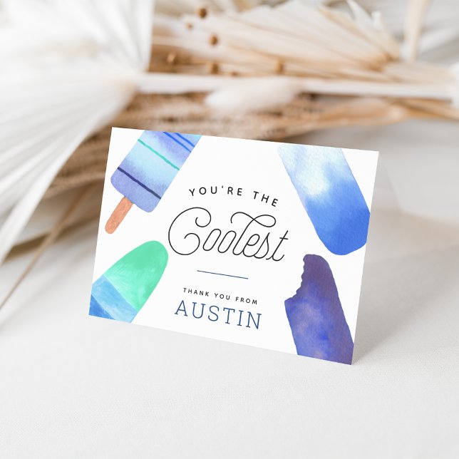 You're The Coolest | Popsicle Kids Thank You Card (Creator Uploaded)
