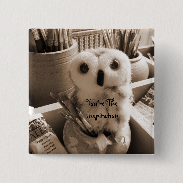 You're The Inspiration 15 Cm Square Badge (Front)