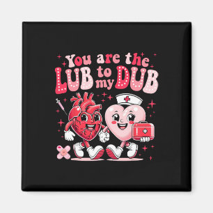 Youre The Lube To My Dub Cvicu Nurse Valentine Car Magnet