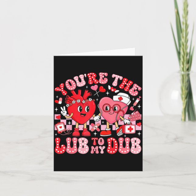 You're The Lube To My Dub Cvicu Valentine Cardiac  Card (Front)