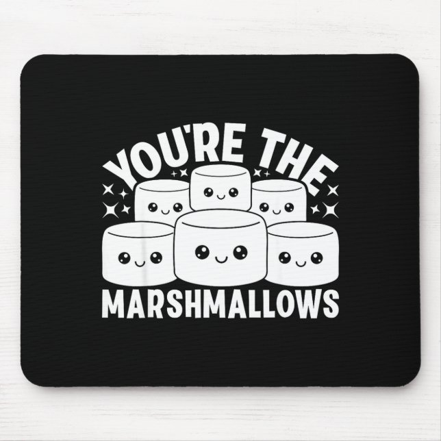 You're The Marshmallows To My Hot Cocoa Valentine' Mouse Pad (Front)