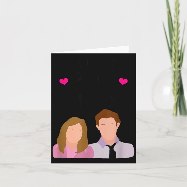 You're The Pam To My Jim Valentine’s Day Couple Ma Card (Front)