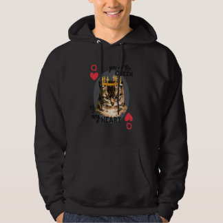 You're The Queen Of My Heart Red Heart Cat Mum Cr Hoodie