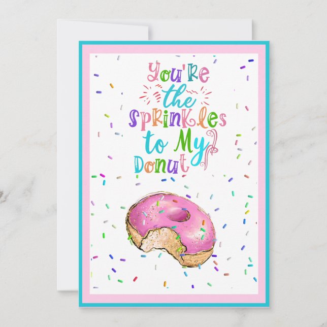 You're The Sprinkles To My Doughnut-Classroom    Holiday Card (Front)