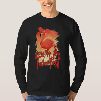 You're The Tweetest Pink Flamingo Beach Bird 3 T-Shirt