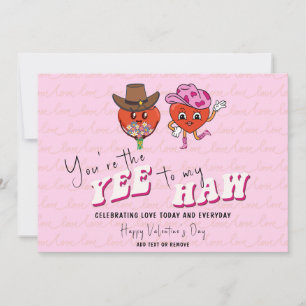 You're The Yee To My Haw Country Cowgirl Western  Holiday Card