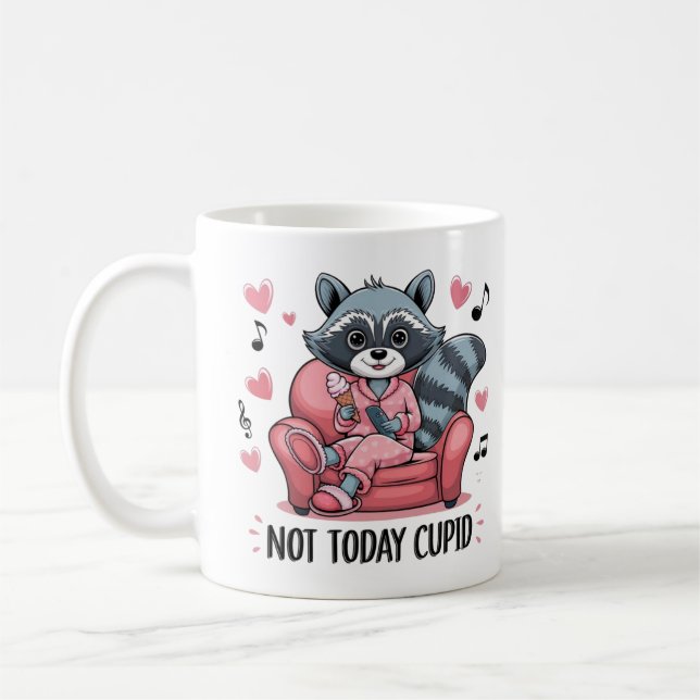 You're Weird I'll Keep You, Funny Racoon And Opss Coffee Mug (Left)