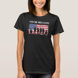 You're Welcome Veteran's Day Patriot Retired Veter T-Shirt