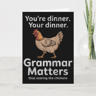 You're Your Dinner Grammar Problems English Teache Card