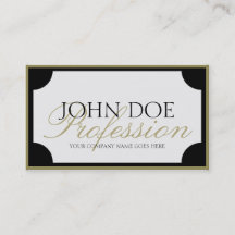 YourJobTitle W/B Gold Border/Customisable Script