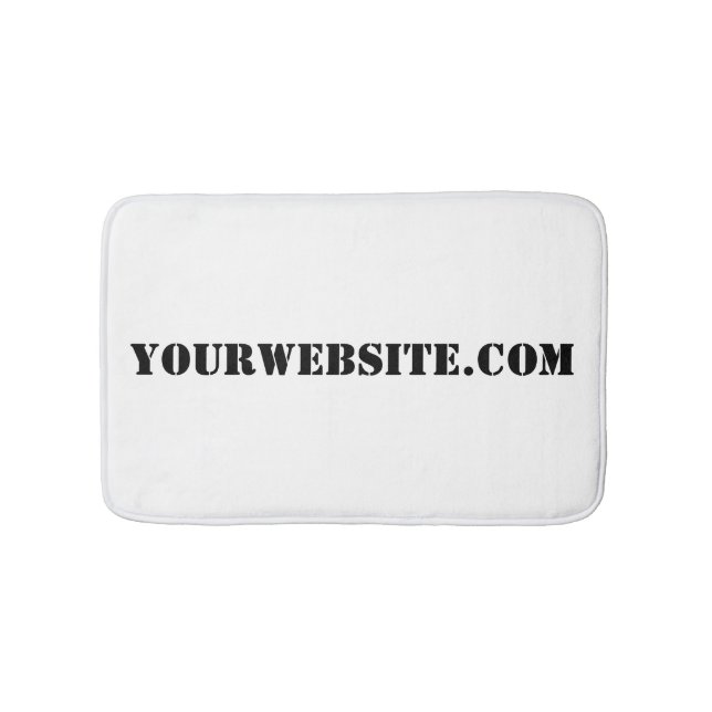 YourWebSite.com Bath Mat (Front)