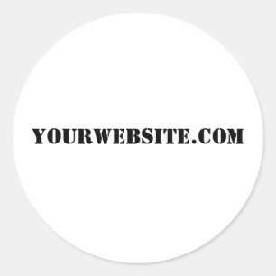 YourWebSite.com Classic Round Sticker