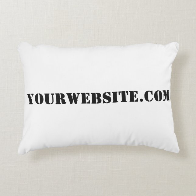 YourWebSite.com Decorative Cushion (Front)