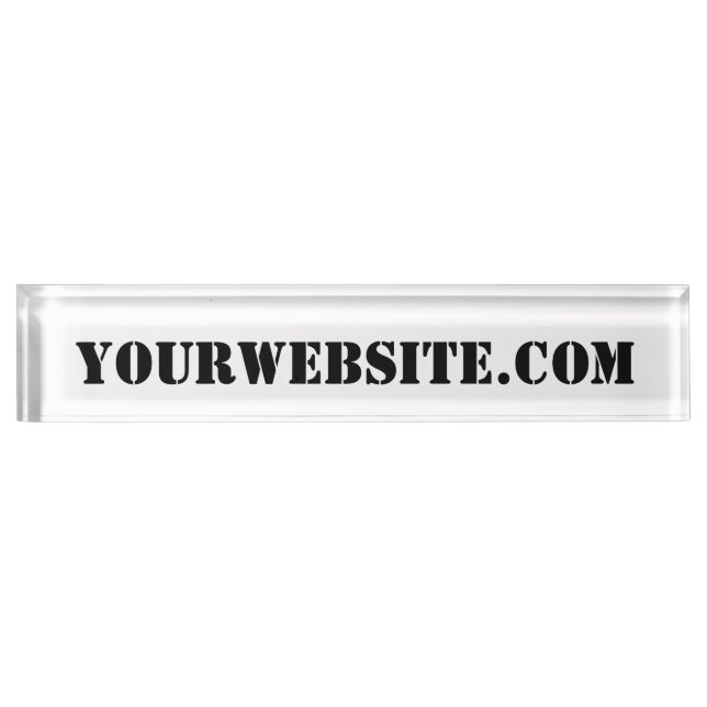 YourWebSite.com Nameplate (Front)