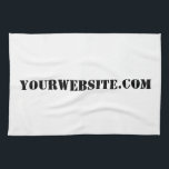 YourWebSite.com Tea Towel<br><div class="desc">"YourWebSite.com" Replace the .com address with your Web address. Add any other slogan or text.</div>