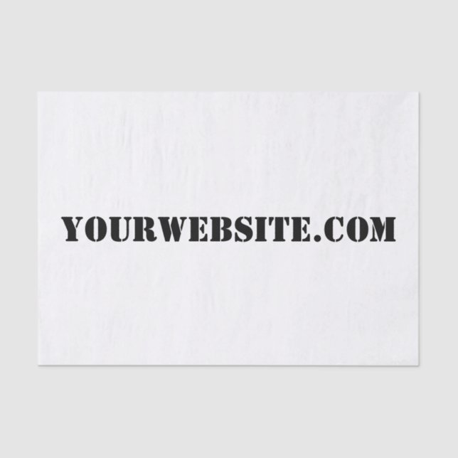 YourWebSite.com Tissue Paper (Front)