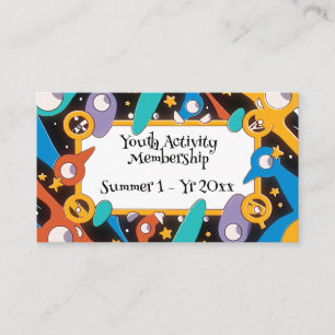 Youth Activity Camp Membership Badge Card