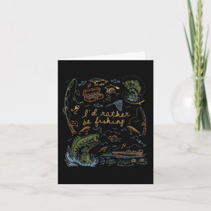 Youth be fishing bass fish men kids funny fishing card
