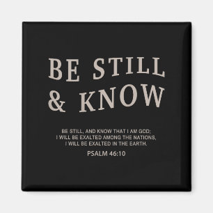 Youth Be Still & Know Christian Teen Girl Wome Magnet