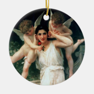 ‘Youth’ by Bouguereau Ceramic Ornament