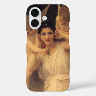 Youth by Bouguereau, Victorian Angels Portrait iPhone 16 Case