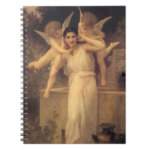 Youth by Bouguereau, Victorian Angels Portrait Notebook